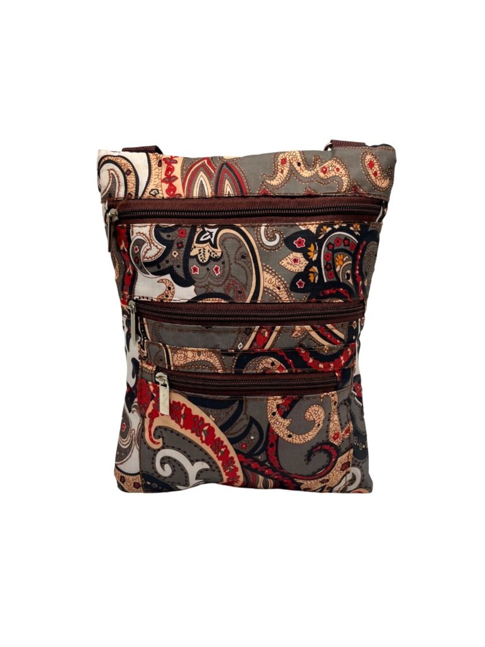 Colorful Fabric Patterned Crossbody Bag